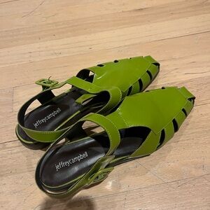Jeffrey campbell green sandals